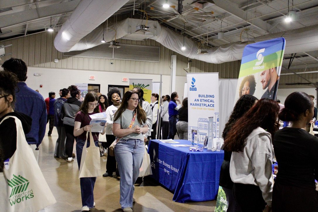 Students, families, and attendees explore College and Career Night 2026.